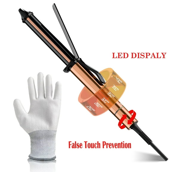 SKIMI Curling Iron Wand, 1 inch Curling Wand, Hair Curling Wand with Ceramic Coating