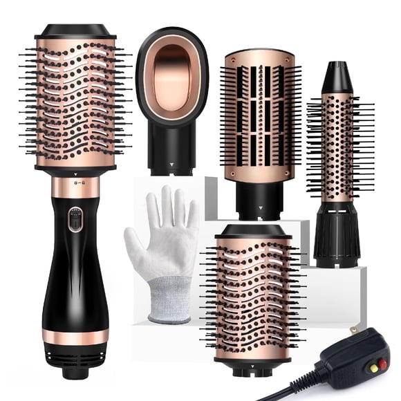 SKIMI Hair Dryer Brush, Hot Air Brush, Blow Dryer Brush Tool Set Straightener/Dryer/Curling Plastic, Round Brush Hair Dryer