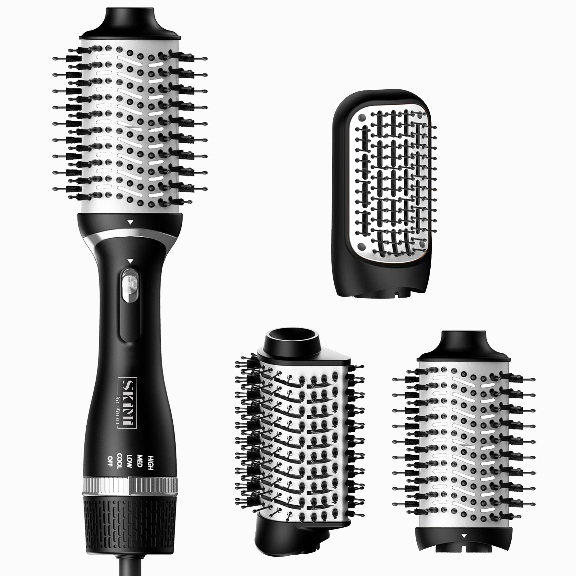 Jrocdr Hair Dryer Brush Hot Air Hair Brush Comb Hot Air Brush Ionic 