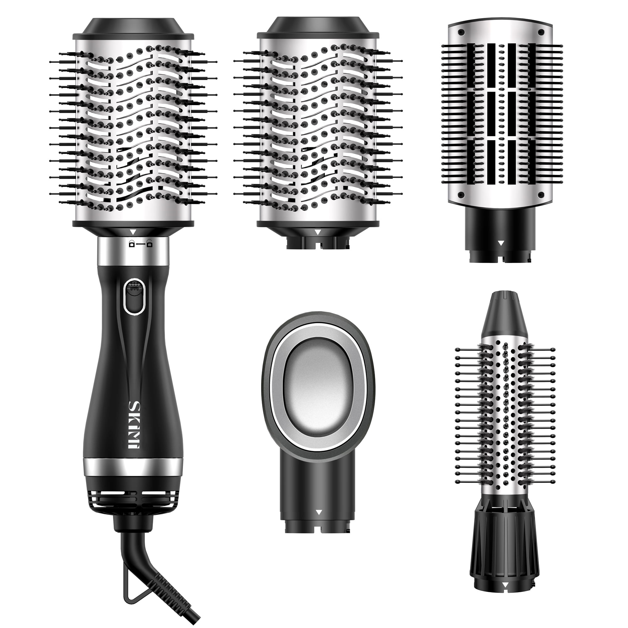 SKIMI Hair Dryer Brush, Hot Air Brush, Blow Dryer Brush Tool Set Straightener/Dryer/Curling Plastic
