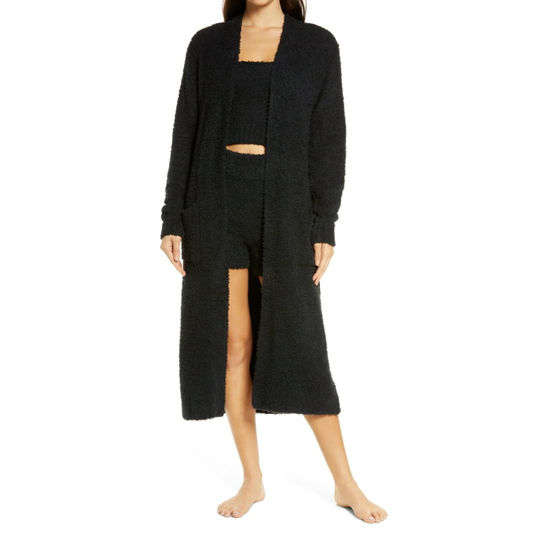 SKIMS Cozy knit short robe (onyx) スピード対応 全国送料無料 - ルームウェア・パジャマ