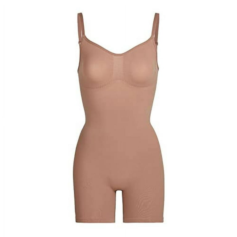 SKIMS Sculpting Bodysuit Mid Thigh with Open Gusset SH-BSS-0349 Sienna -  Size 4X/5X 