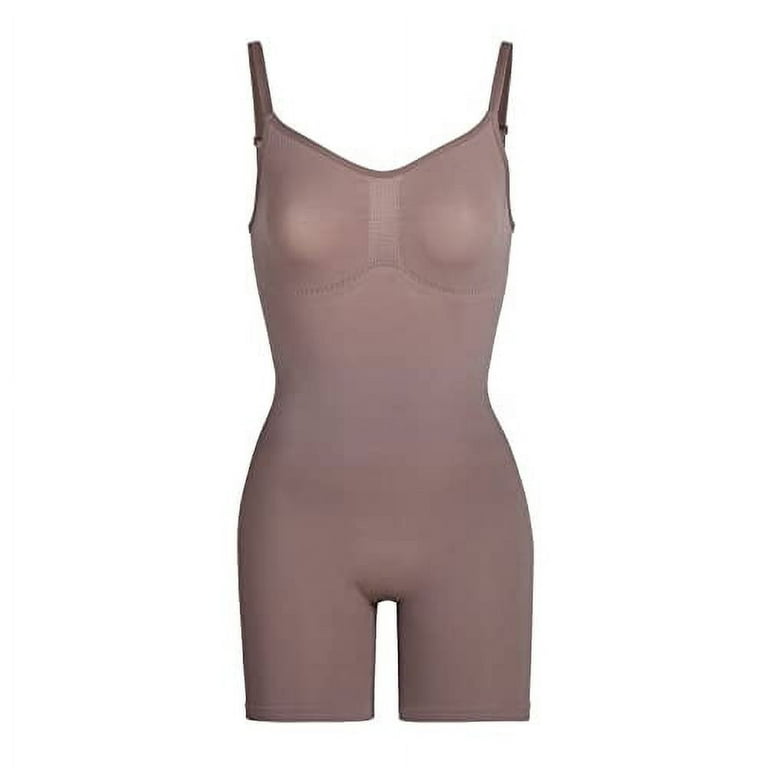 SKIMS Sculpting Bodysuit Mid Thigh with Open Gusset Umber - Size 2X/3X 