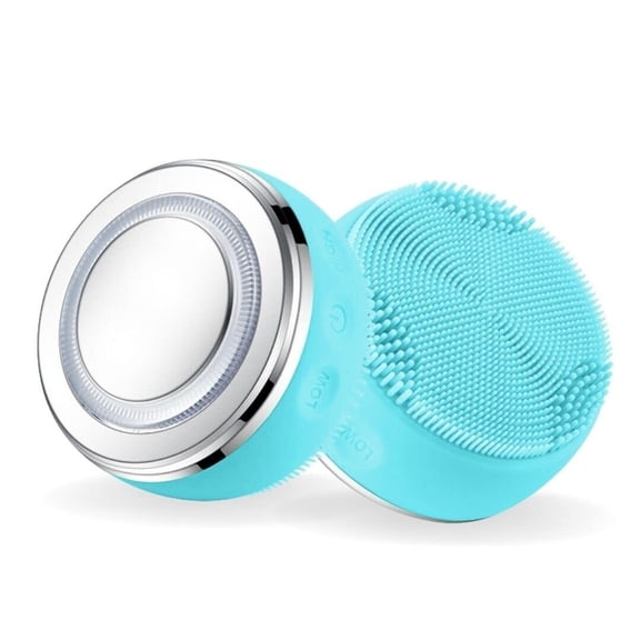 SKIN MANTRA - Silicone Face Brush for Cleansing and Exfoliating, Blue