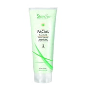 SKIN SPA   Aloe Facial Scrub   Made with Pumice and infused with Aloe Vera, Hyaluronic Acid, Amino Acids, Comfrey Extract, Retinol Vitamin A, Vitamin C, and Vitamin E   8oz