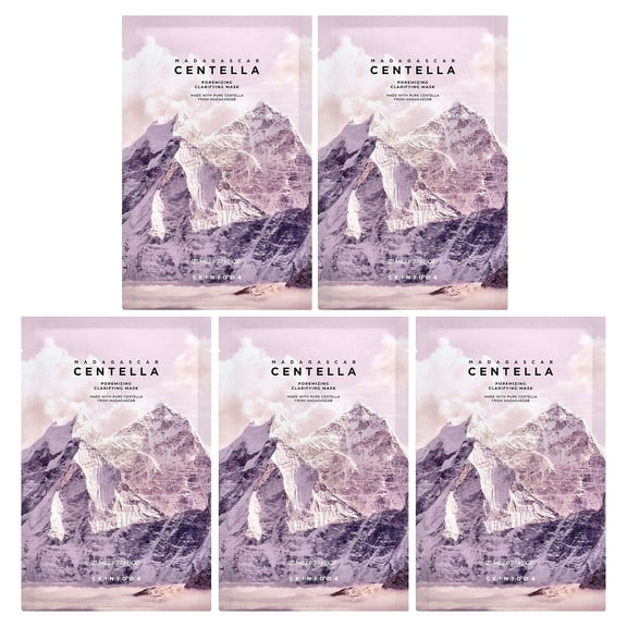 SKIN1004 Madagascar Centella, Poremizing Clarifying Beauty Mask, 5 Sheets, 0.77 fl oz (23 ml) Each