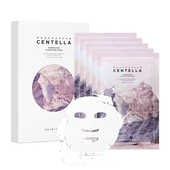 SKIN1004 Madagascar Centella, Poremizing Clarifying Beauty Mask, 5 Sheets, 0.77 fl oz (23 ml) Each