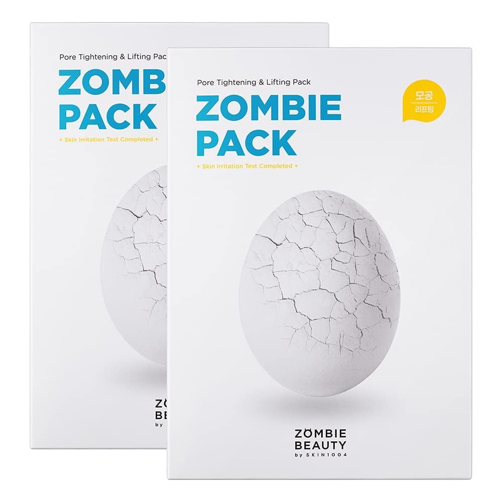 SKIN1004 Zombie Pack 2boxes - 8ea  Wash off Face Mask for Aging Skin, Fine Lines Wrinkles, Enlarged Pores, Dryness, Lifting and Hydrating