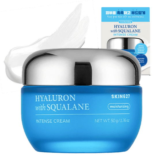 SKIN627 Daily Face Moisturizer, Face Cream, Facial Cream 1.76 oz Korean Skin Care Korean Moisturizer - Hyaluron with Squalane