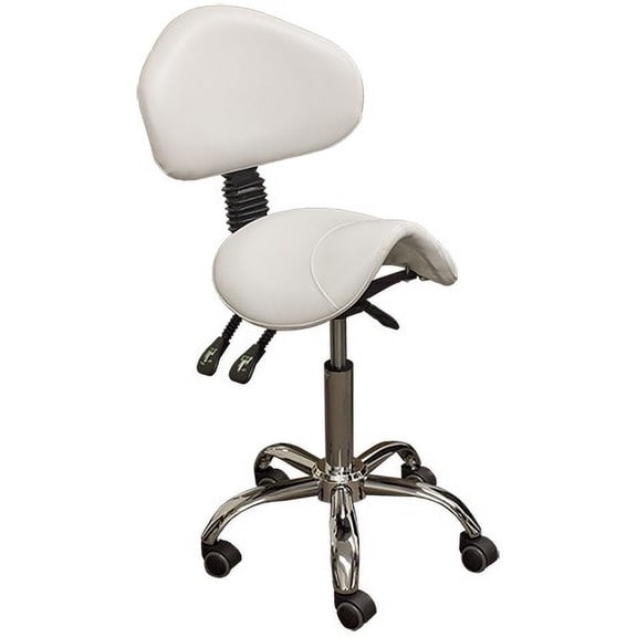 SKINACT Esthetician Saddle Stool (White)