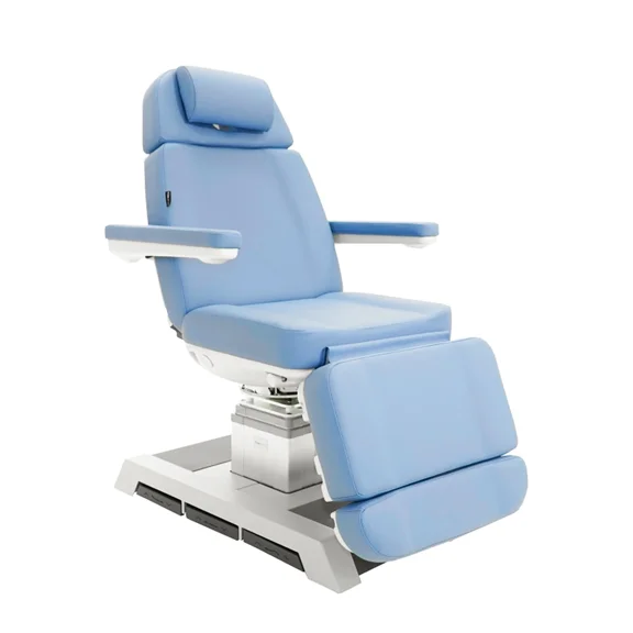 SKINACT Marco Electric Medical Spa Treatment Chair/Table With Swivel (Light Sapphire)