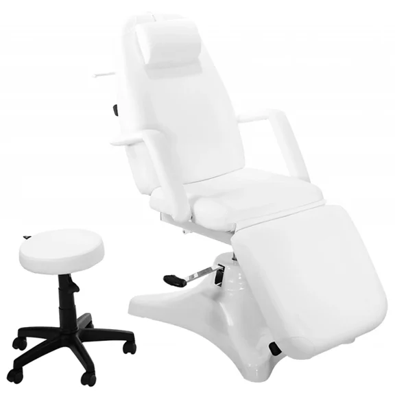 SKINACT Pro Hydraulic Facial Spa Bed/Chair/Table (White)