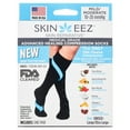 SKINEEZ black l/xl skinreparative hydrating compression socks for