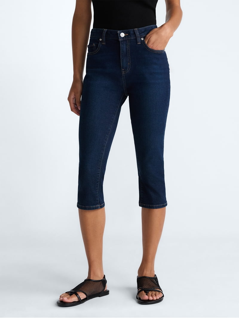 Scoop Women's Skinny Cropped Jeans, 18.5'' Inseam, Sizes 0-26W