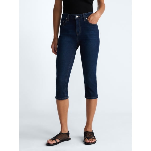 Scoop Women's Skinny Cropped Jeans, 18.5'' Inseam, Sizes 0-26W