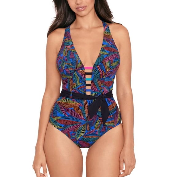 SKINNY DIPPERS womens  Lilyhue Tiffi One-Piece, XL