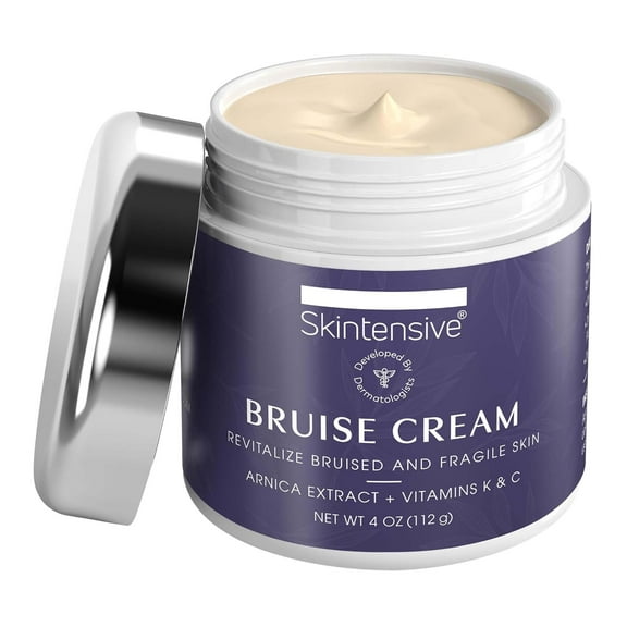 SKINTENSIVE Arnica Bruise Cream, 4 Oz, for Thin Skin, Moisturizing, Vitamin K C and E, Skin Renewal Cream