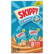 SKIPPY Creamy Peanut Butter Individual Squeeze Packs, 1.15 oz (64 Pouches)