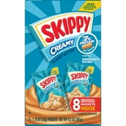 SKIPPY Creamy Peanut Butter Individual Squeeze Packs, 1.15 oz (64 Pouches)