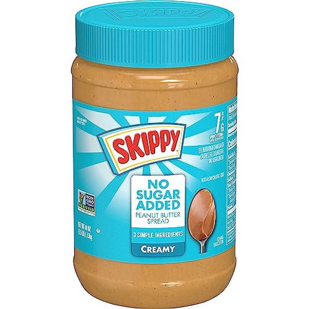 SKIPPY Creamy Peanut Butter Spread, No Sugar Added, 40 oz jar