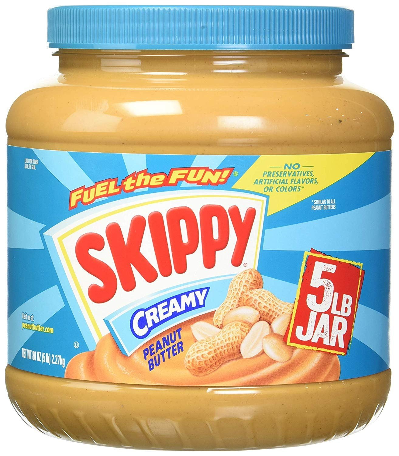 SKIPPY Peanut Butter, Creamy, 5 lb