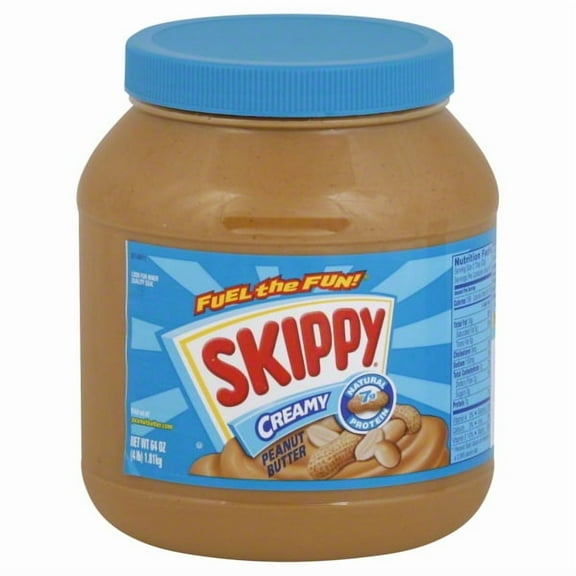 SKIPPY Peanut Butter, Creamy, 7G Protein per Serving, 64 oz Jar