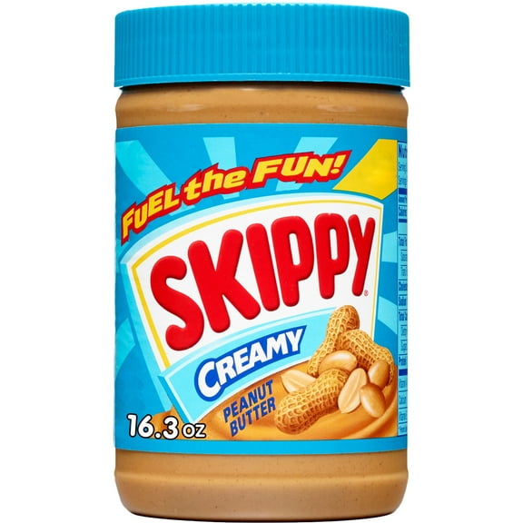 SKIPPY Peanut Butter, Creamy, Plastic Jar 16.3 oz (4-Pack)