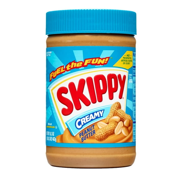 SKIPPY Peanut Butter, Creamy, Plastic Jar 16.3 oz
