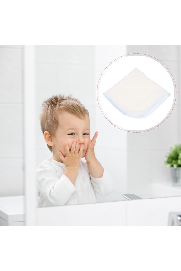 10Pcs Cotton Handkerchief for Newborn 9.4x9.4in