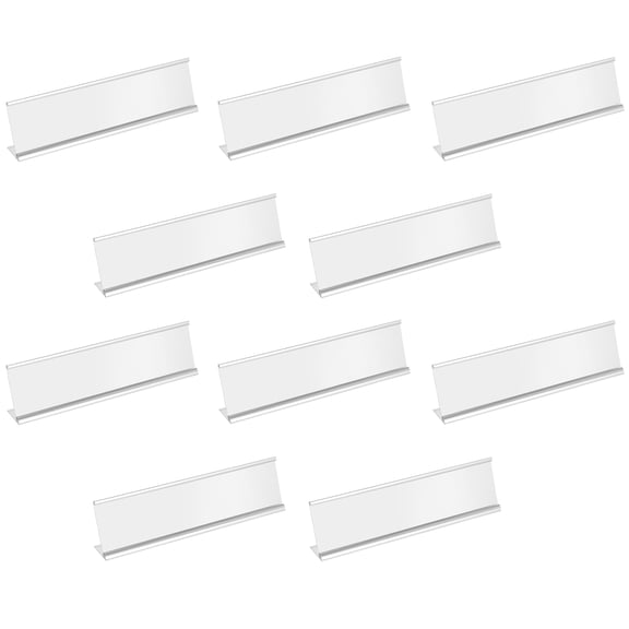 SKISUNO 10Pcs Desk Card Rack L Shaped Menu Holders for Tables Suitable for Business Meetings