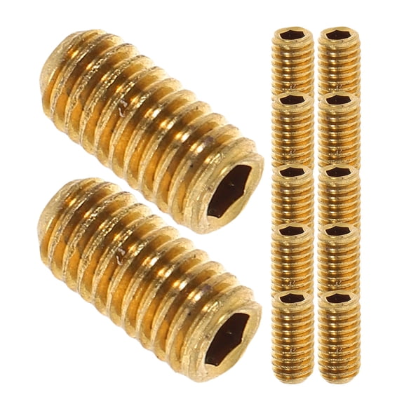 SKISUNO 12pcs Metal Bridge Saddles Screws for Recording and Performance Use