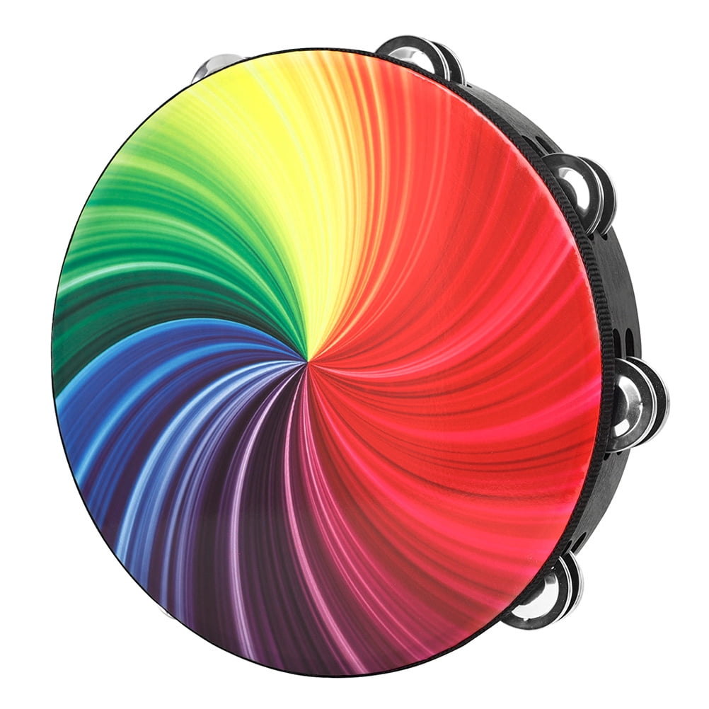 SKISUNO 1Pack Handheld Tambourines Tambourine Hand Drum For Kids ...