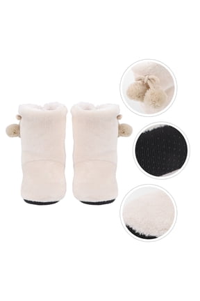 1Pair Comfortable Winter Floor Boots with Cotton Wool Made from Plastic and Flannel