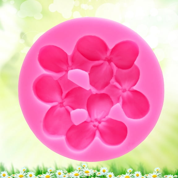 SKISUNO 1Pcs Hydrangea Silicone Mold Pink For Diy Baking Molds Cake Decorating Chocolate Molding