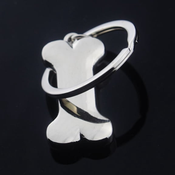SKISUNO 1Pcs Keychain Metal Bone Shape Pendant for Bag Car Key Cell Phone Birthday present