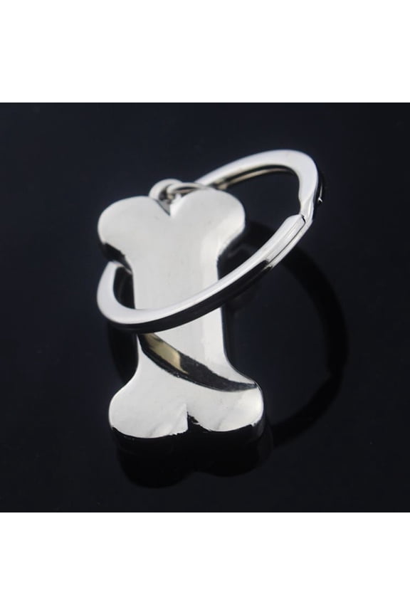 1Pcs Keychain Metal Bone Shape Pendant for Bag Car Key Cell Phone Birthday present