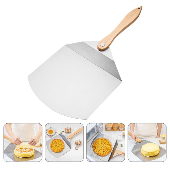 SKISUNO 1Pcs Pizza Transfer Kitchen Tool Wood for Baking with Nonstick Pickup Feature
