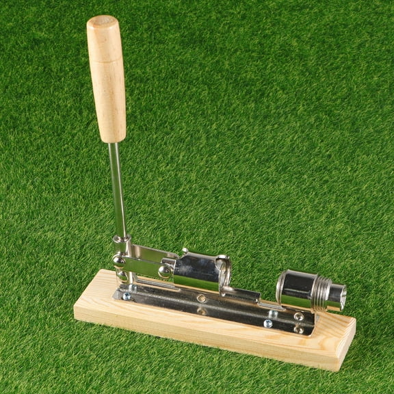 SKISUNO 1Pcs Wooden Hand Press Mechanical Walnut Metal Nutcracker for Nuts Home Use