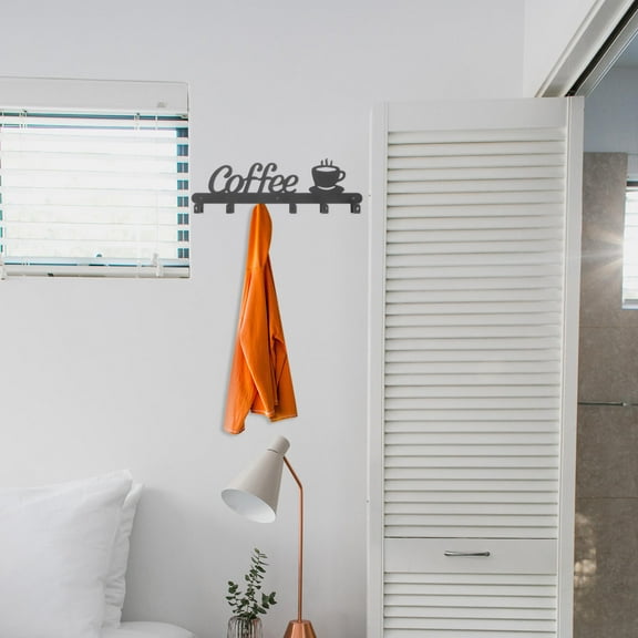 SKISUNO 1Set Coffee Mug Rack Iron Wall Mounted Modern Minimalist Home Decoration for Adults