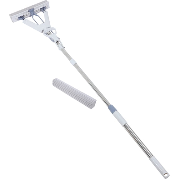 SKISUNO 1Set Dual Use Sponge Mop for Tile Marble Wood Floors Wet and Dry Cleaning