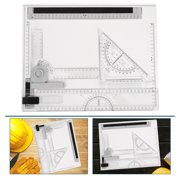 SKISUNO Portable Lightweight Drafting Drawing Board 1 Set, High Precision Architect Tool Kit for Design, Sketching, Drawing