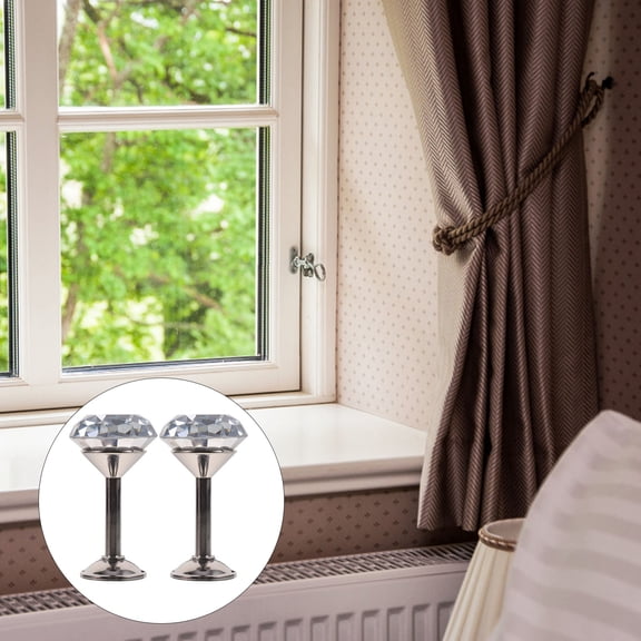 SKISUNO Set of 2 Modern Drapery Hooks Zinc Alloy Curtain Holdbacks Decorative Accessories