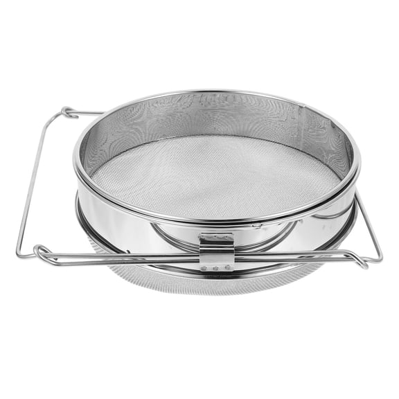 SKISUNO 2Pcs Manual Honey Strainer with Fine Mesh Screens for Honey Extraction