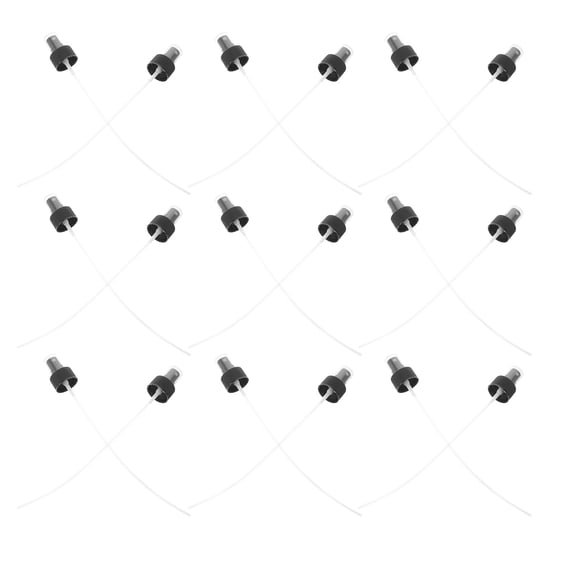 SKISUNO Black PP Fine Mist Spray Cap for Home - Even Mist Dispersion, 30Pcs