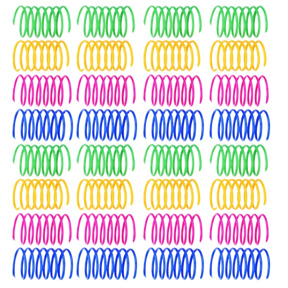 SKISUNO 40Pcs Pet Diversion Toy Cat Spring Toys Spring Toys Pet Boredom Relief Toys