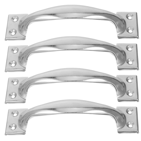 SKISUNO 4Pcs Universal Fit Stainless Steel Cabinet Door Handles and Heavy Duty Gate Pulls