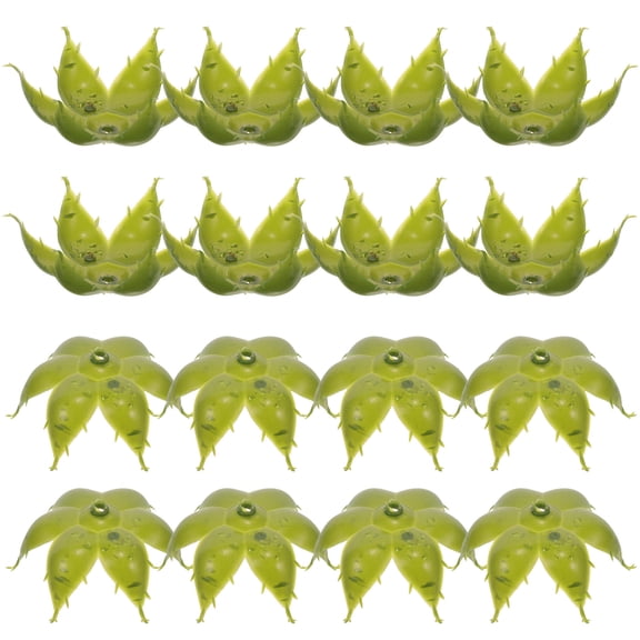 SKISUNO 50Pcs Fake Flower Calyxes Green Plastic Receptacles for DIY Floral Projects