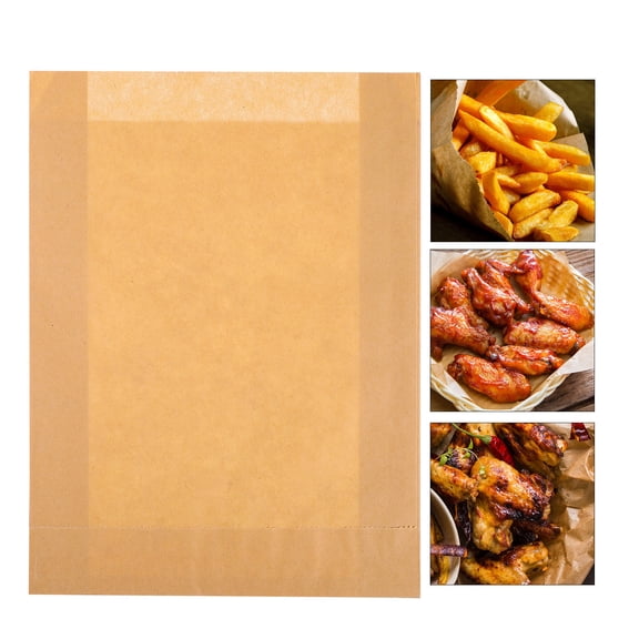 SKISUNO 50Pcs Food Paper Bag with Enlarged Design for Home Disposable Snack Packing