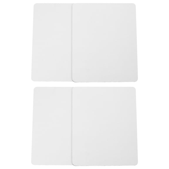 SKISUNO 5Pcs Sublimation Mouse Pads White Rubber Non Skid Desk Mat Large for Home Office