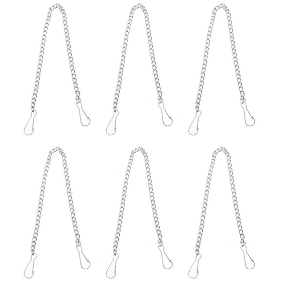 SKISUNO 6pcs Toilet Flapper Chain Replacement Stainless Steel Toilet Handle Lift Chains